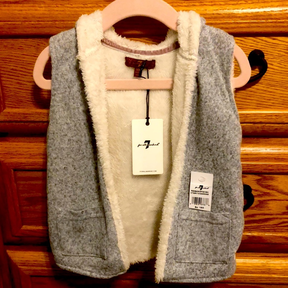7 For All Mankind Baby Girls hooded vest